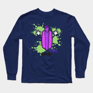 Pop Art for Kids | Franky | Purple Long Sleeve T-Shirt